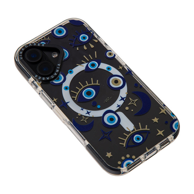 کاور ویناکیسز مدل Gold and Blue eyes MagSafe مناسب برای گوشی موبایل اپل iphone 16