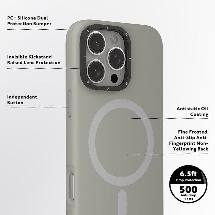کاور یانگ کیت مدل Cream Silicone مناسب برای گوشی موبایل اپل iPhone 16 pro