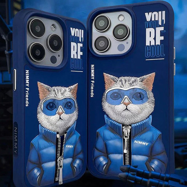 کاور NIMMY مدل گربه عینکی مناسب برای گوشی موبایل اپل Apple iPhone 1۵ ProMax