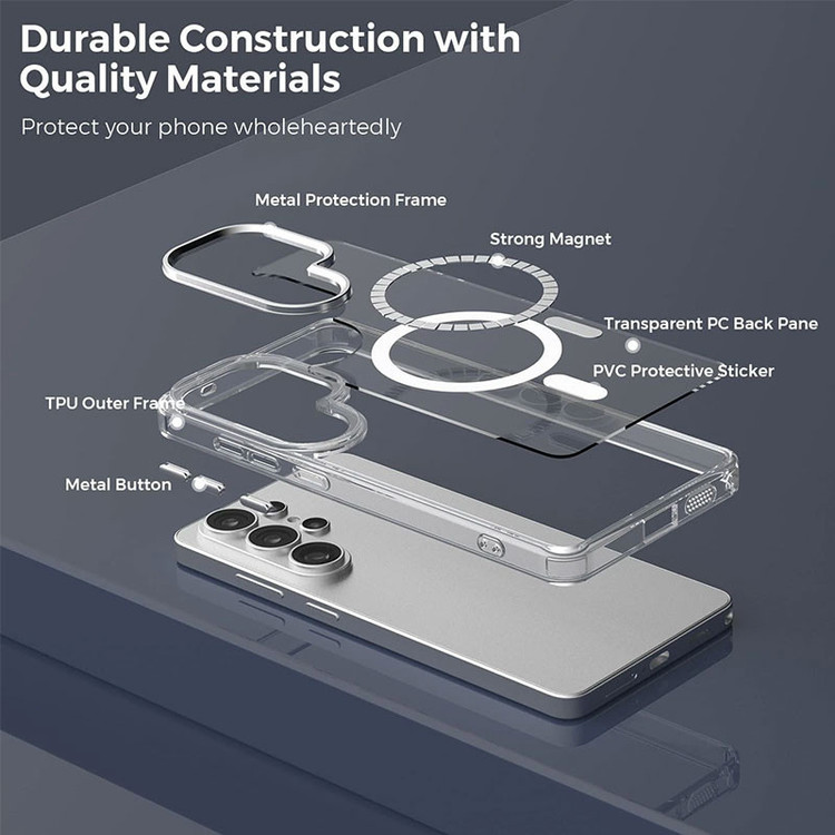 کاور مسیر مدل Clear Space مناسب برای گوشی موبایل سامسونگ Galaxy S26 Ultra