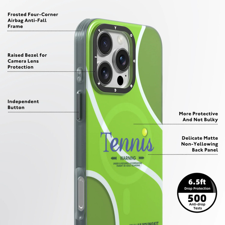 کاور یانگ کیت مدل tennis مناسب برای گوشی موبایل اپل iphone 16promax