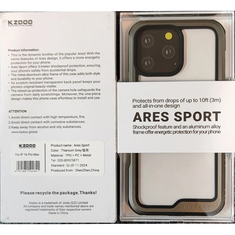 کاور کی -زد دوو مدل Ares Sport مناسب برای گوشی موبایل اپل iPhone 16 Pro