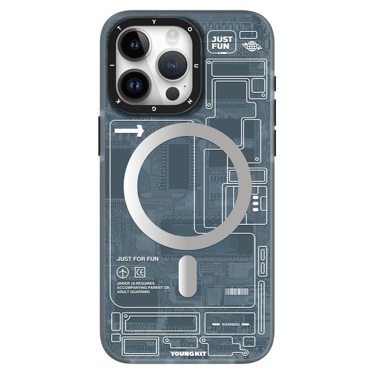 کاور یانگ کیت مدل Futuristic Circuit مناسب برای گوشی موبایل اپل iphone 15 pro