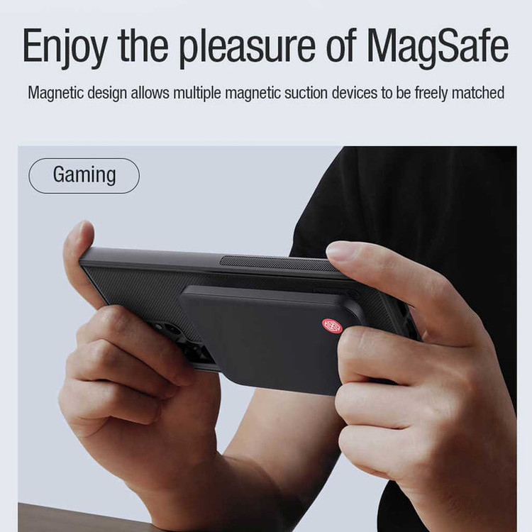 کاور نیلکین مدل Super Frosted Shield Pro Magnetic مناسب برای گوشی موبایل سامسونگ Galaxy S23 Ultra