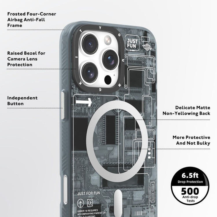 اور یانگ کیت مدل Technology Futuristic مناسب برای گوشی موبایل اپل iphone 16