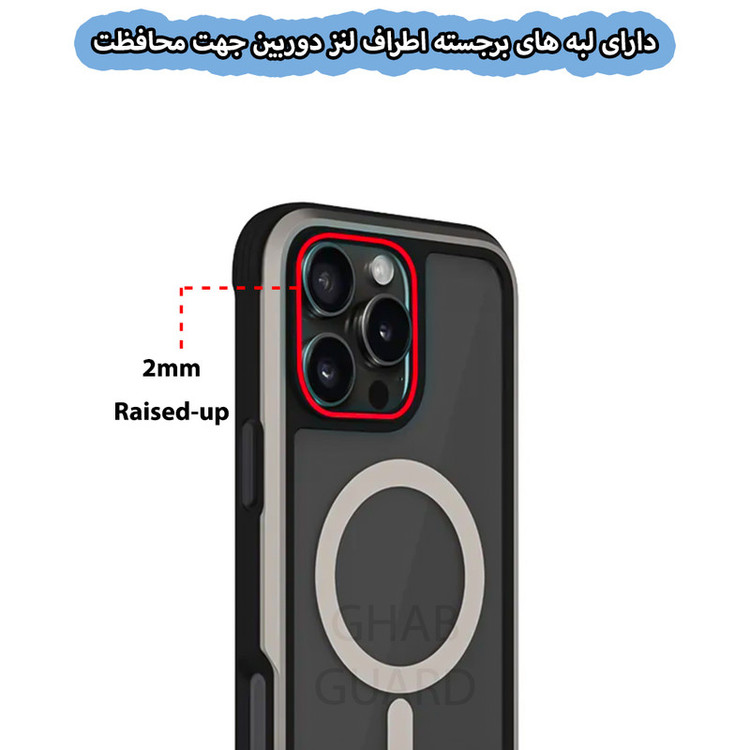 کاور قاب گارد مدل KZDMG مناسب برای گوشی موبایل اپل iPhone 16