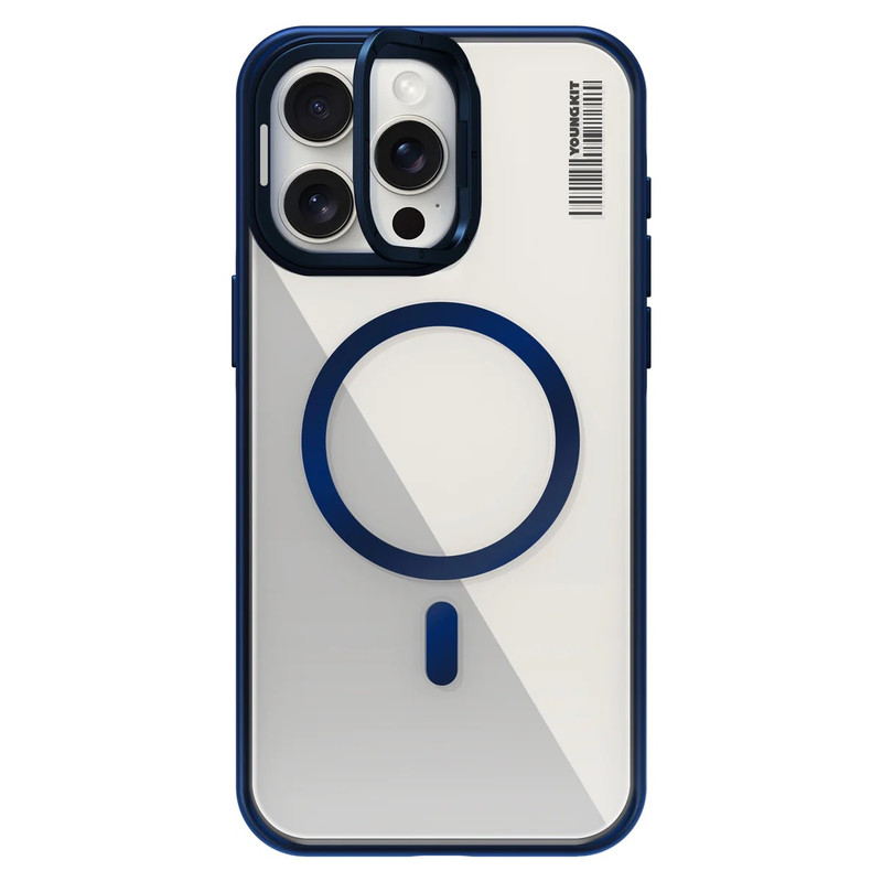 کاور یان کیت مدل شفاف استند دار مناسب برای گوشی اپل iphone15promax