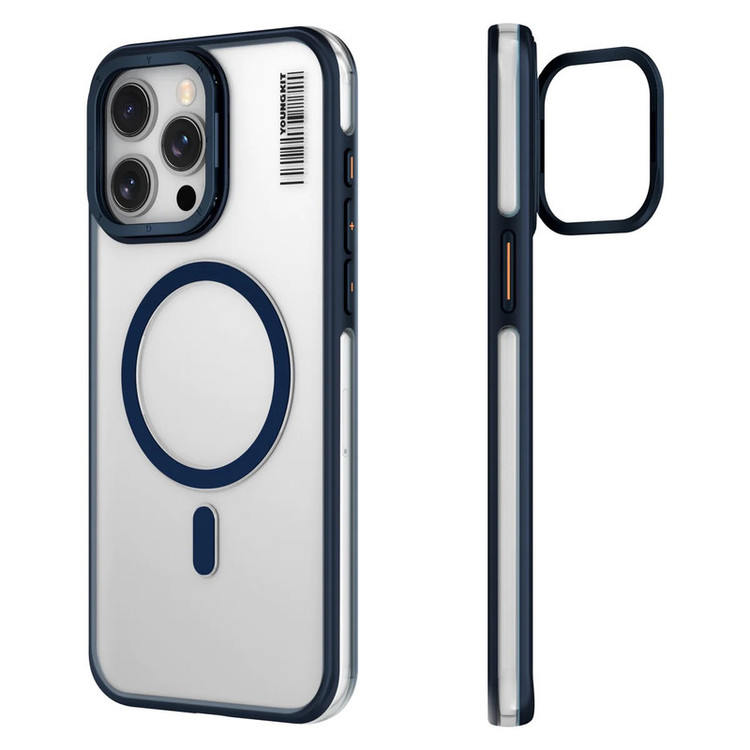 کاور یان کیت مدل شفاف استند دار مناسب برای گوشی اپل iphone15promax