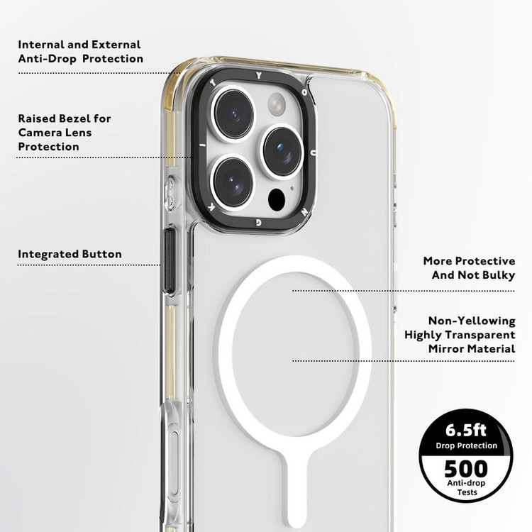 کاور یانگ کیت مدل Crystal Glossy کد Z01 مناسب برای گوشی موبایل اپل iphone 16pro