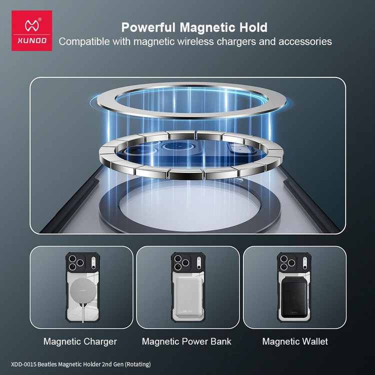 کاور اپیکوی مدل Xundd Magnetic Holder مناسب برای گوشی موبایل اپل iPhone 17 Pro Max