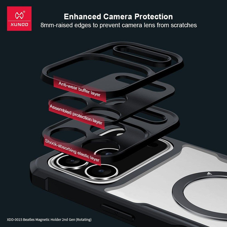 کاور اپیکوی مدل Xundd Magnetic Holder مناسب برای گوشی موبایل اپل iPhone 17 Pro Max