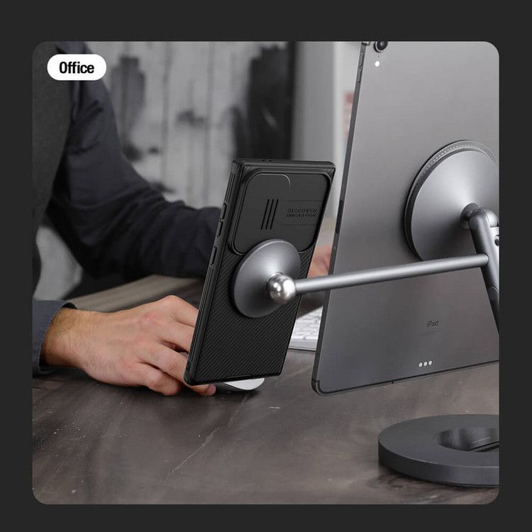 کاور نیلکین مدل CamShield Pro Magnetic مناسب برای گوشی موبایل سامسونگ Galaxy S24 Ultra