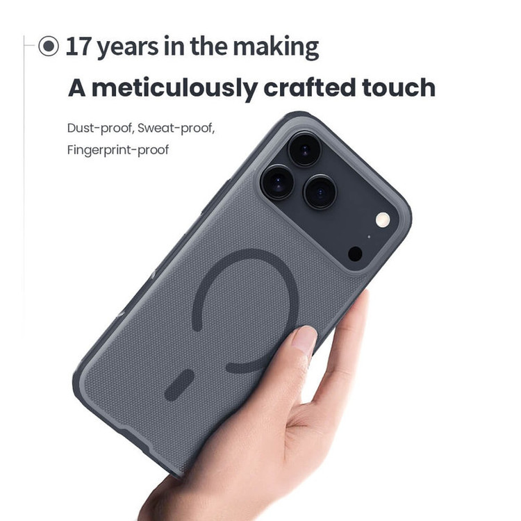 کاور نیلکین مدل Super Frosted Shield Pro Transparent Magnetic مناسب برای گوشی موبایل اپل iPhone 17 Pro