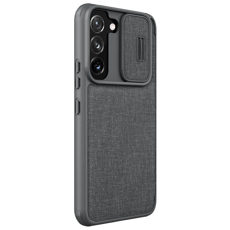 کیف کلاسوری نیلکین مدل Qin Pro Plain Cloth مناسب برای گوشی موبایل سامسونگ Galaxy S22 plus