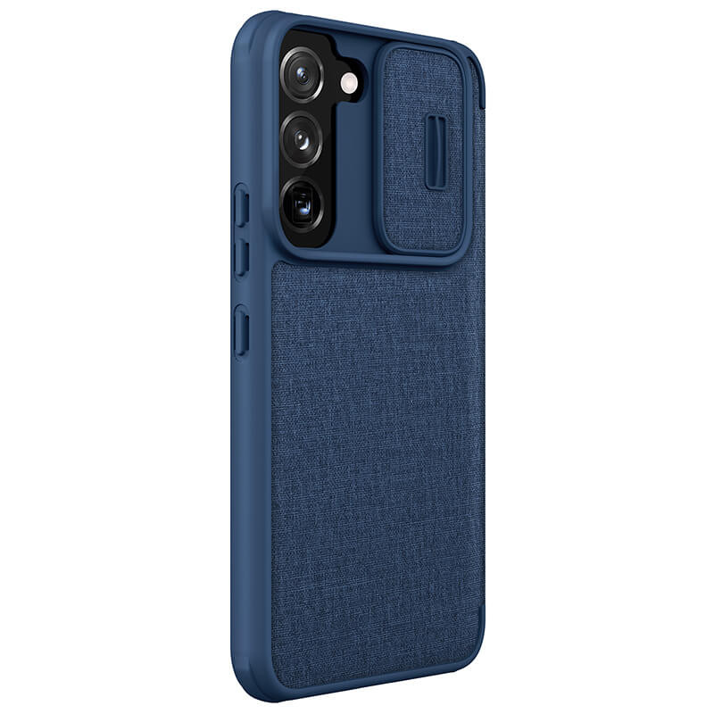 کیف کلاسوری نیلکین مدل Qin Pro Plain Cloth مناسب برای گوشی موبایل سامسونگ Galaxy S22 plus