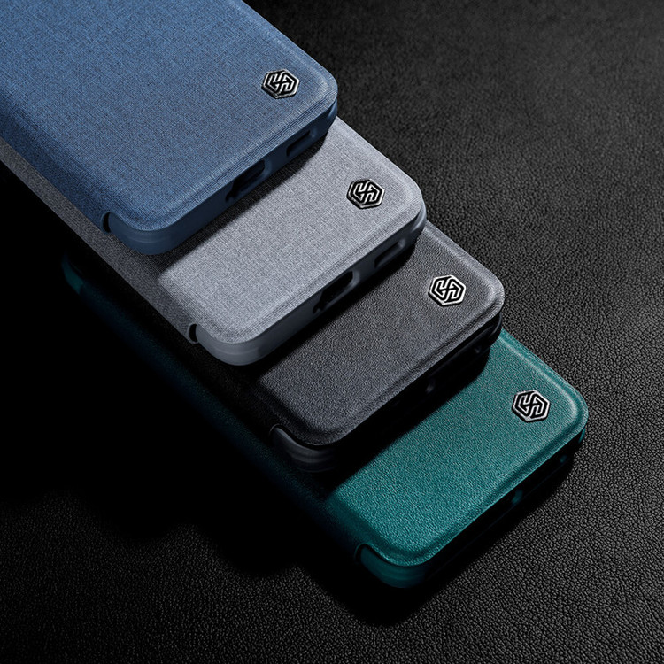 کیف کلاسوری نیلکین مدل Qin Pro Plain Cloth مناسب برای گوشی موبایل سامسونگ Galaxy S22 plus
