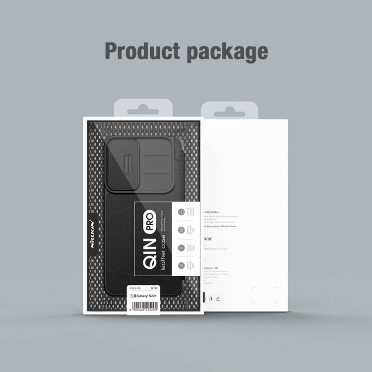 کیف کلاسوری نیلکین مدل Qin Pro Plain Cloth مناسب برای گوشی موبایل سامسونگ Galaxy S22 plus