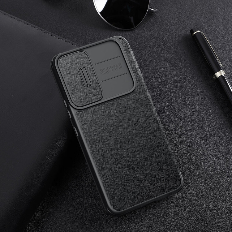 کیف کلاسوری نیلکین مدل Qin Pro Plain Cloth مناسب برای گوشی موبایل سامسونگ Galaxy S22 plus