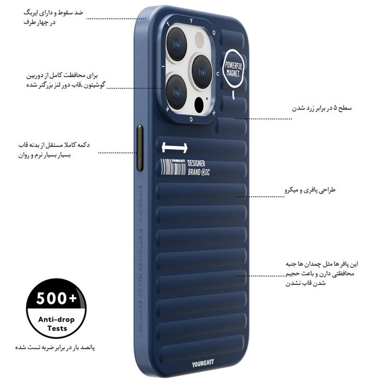 کاور یانگ کیت مدل True Color مناسب برای گوشی موبایل اپل iphone 15 pro max