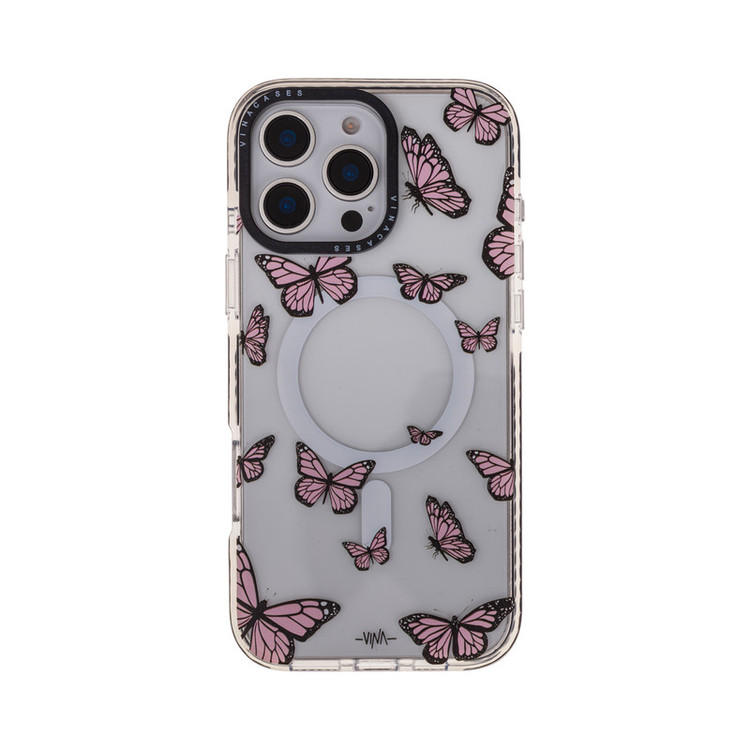 کاور ویناکیسز مدل Butterflies MagSafe مناسب برای گوشی موبایل اپل iphone 16 pro max