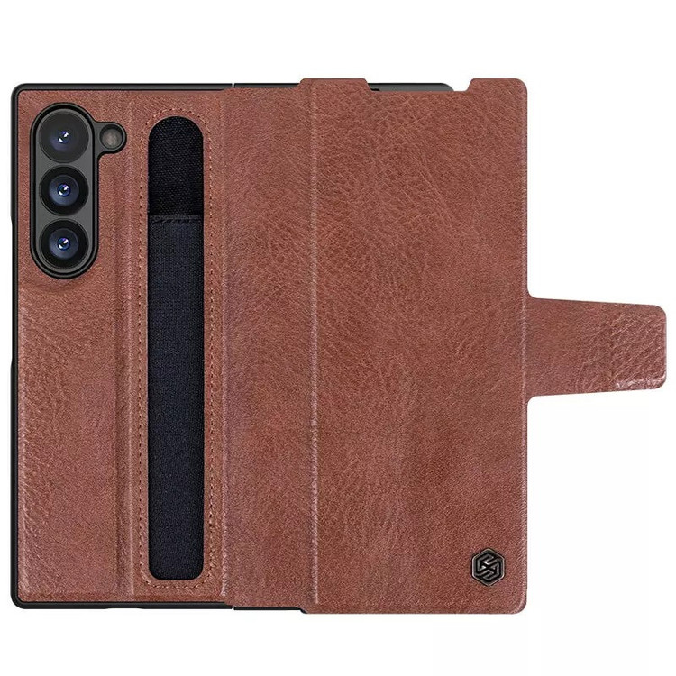 کاور نیلکین مدل Aoge Leather مناسب برای گوشی موبایل سامسونگ Galaxy Z Fold 7