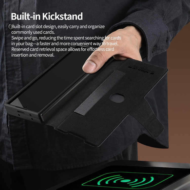 کاور نیلکین مدل Aoge Leather مناسب برای گوشی موبایل سامسونگ Galaxy Z Fold 7