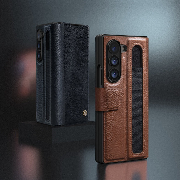 کاور نیلکین مدل Aoge Leather مناسب برای گوشی موبایل سامسونگ Galaxy Z Fold 7