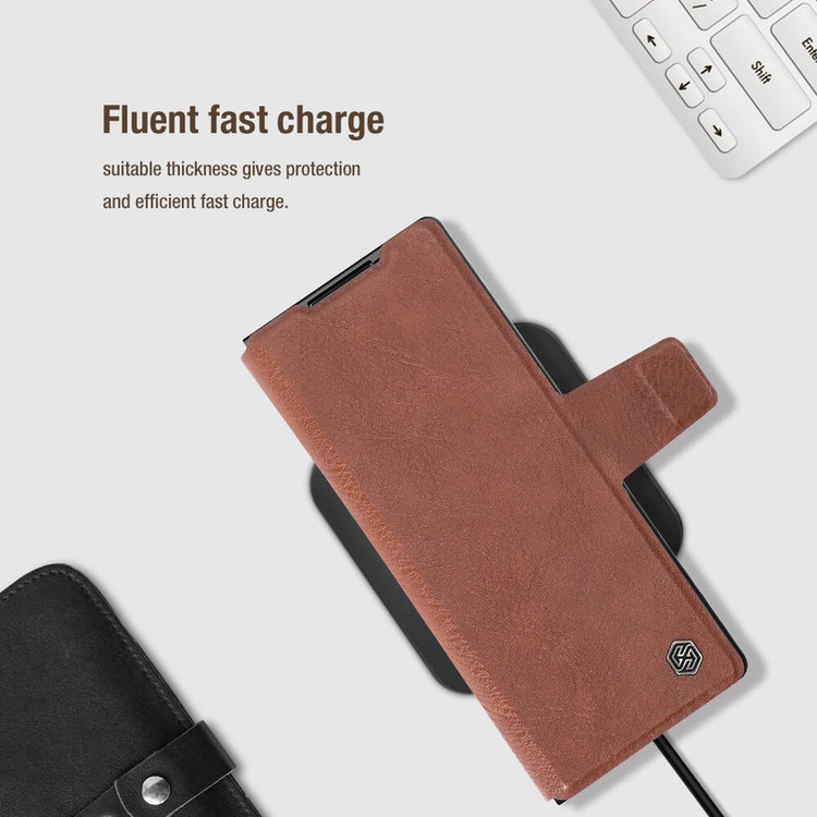 کاور نیلکین مدل Aoge Leather مناسب برای گوشی موبایل سامسونگ Galaxy Z Fold 7