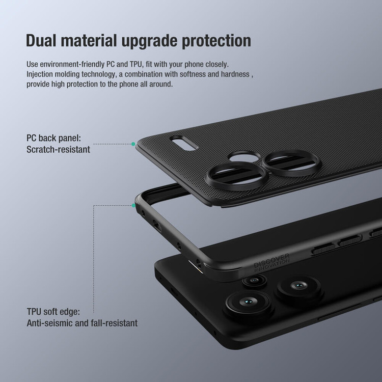 کاور نیلکین مدل Super Frosted Shield Pro مناسب برای گوشی موبایل شیائومی Redmi Note 13 Pro Plus