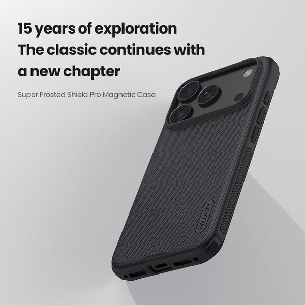 کاور نیلکین مدل Super Frosted Shield Pro Magnetic مناسب برای گوشی موبایل اپل iPhone 17 Pro