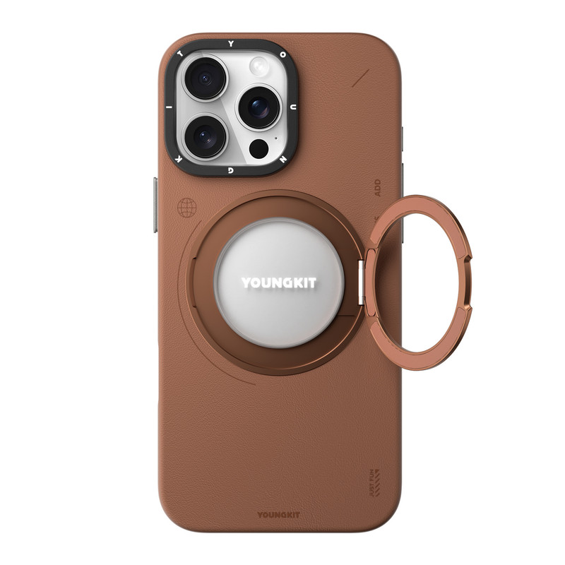 کاور یانگ کیت مدل tech leather کد KJPZHJ001 مناسب برای گوشی موبایل اپل IPHONE 16 Pro