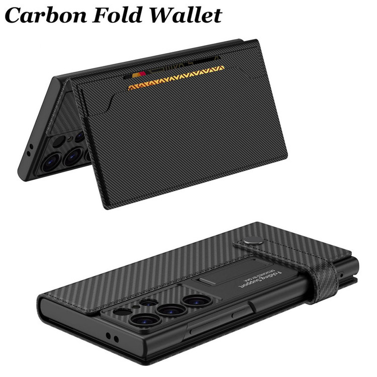 کیف کلاسوری مدل CarbonFold مناسب برای گوشی موبایل سامسونگ Galaxy S24 Ultra