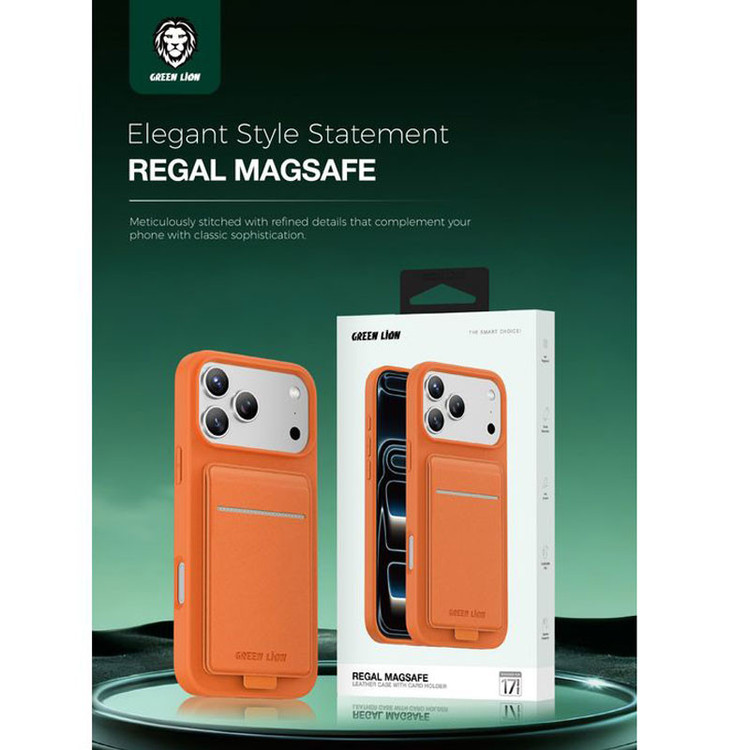 کاور گرین لاین مدل Regal MagSafe مناسب برای گوشی موبایل اپل iPhone 17 Pro Max