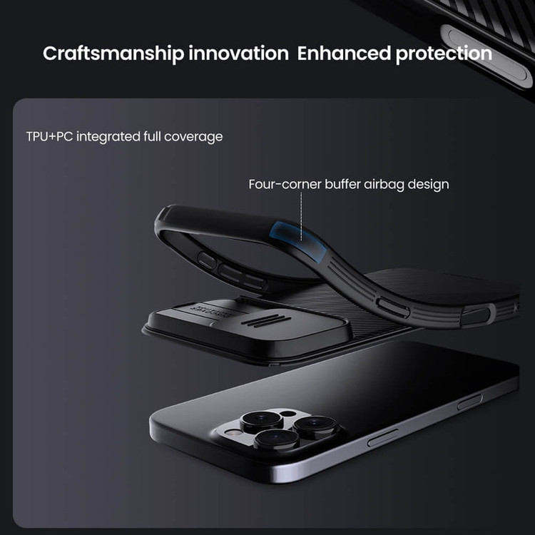 کاور نیلکین مدل CamShield Pro Magnetic مناسب برای گوشی موبایل اپل iPhone 16 Pro