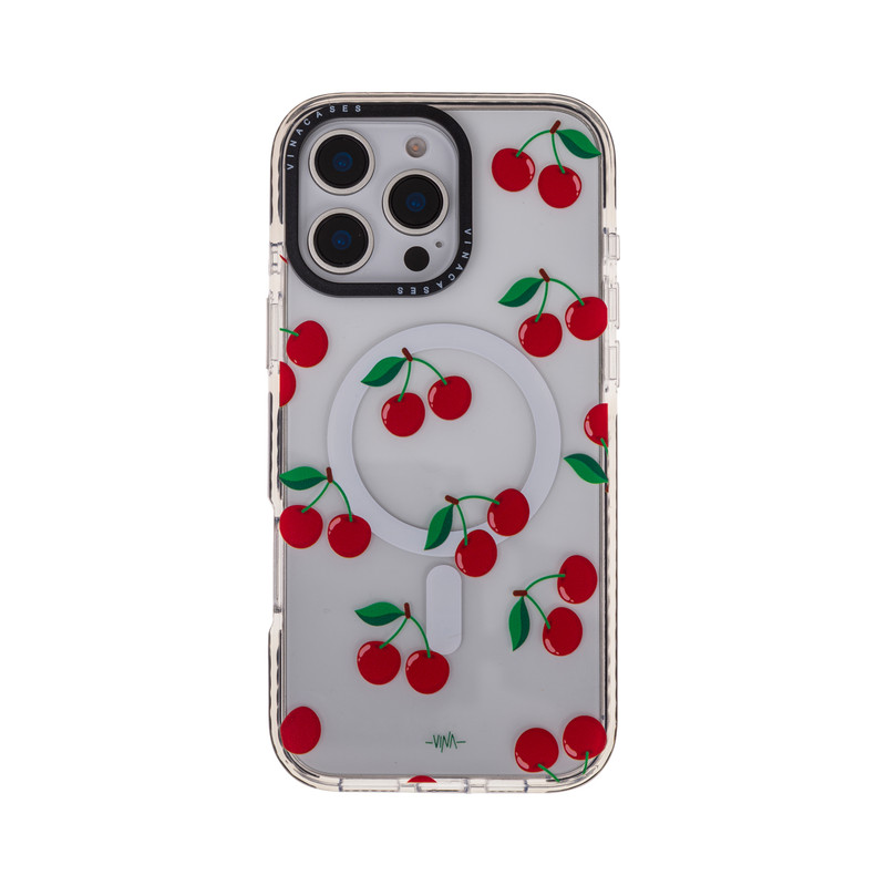 کاور ویناکیسز مدل Sweet cherry MagSafe مناسب برای گوشی موبایل اپل iphone 16 pro max