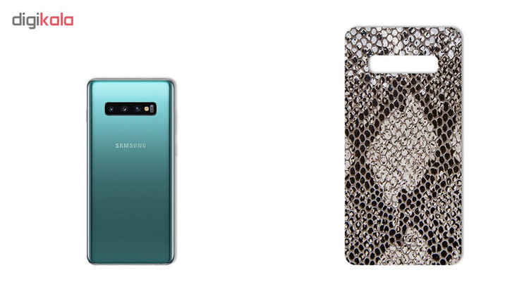 برچسب پوششی ماهوت طرح Cobra-Scale مناسب برای گوشی موبایل سامسونگ Galaxy S10