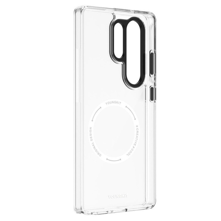کاور یانگ کیت مدل Gemstone Glass Back Soft Frame مناسب برای گوشی موبایل سامسونگ Galaxy S25 Ultra