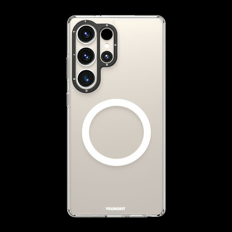 کاور یانگ کیت مدل Gemstone Glass Back Soft Frame مناسب برای گوشی موبایل سامسونگ Galaxy S25 Ultra