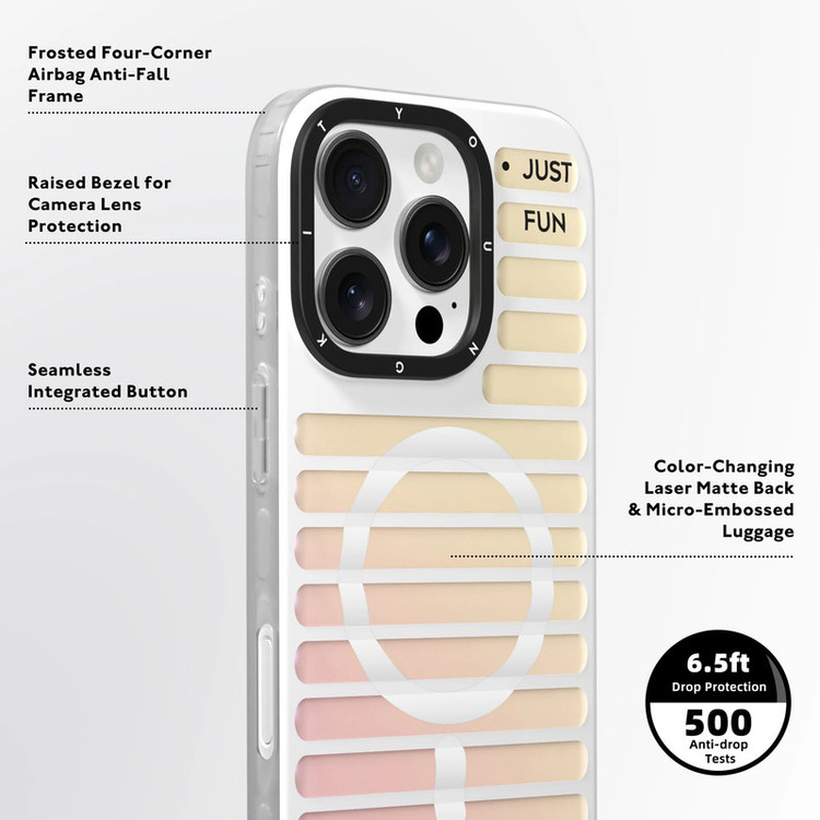کاور یانگ کیت مدل Color-Changing Luggage مناسب برای گوشی موبایل اپل iphone 16pro