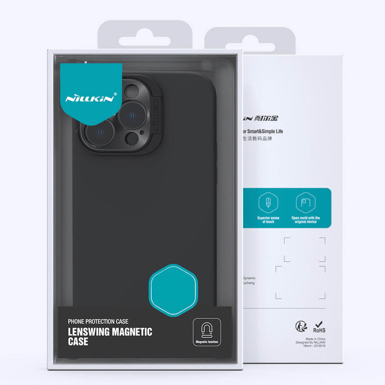 کاور نیلکین مدل Lens Wing Magnetic مناسب برای گوشی موبایل اپل iPhone 16 Pro Max