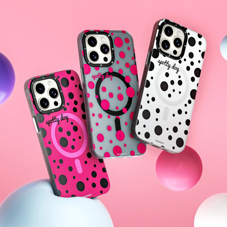 کاور یانگ کیت مدل Colorful Polka Dots مناسب برای گوشی موبایل اپل Iphone 15 Pro
