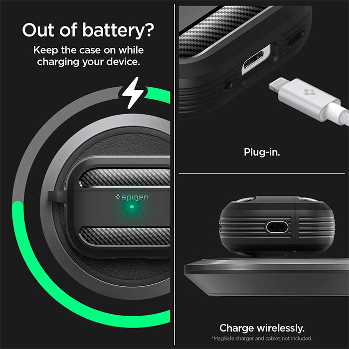 کاور اسپیگن مدل Urban Fit مناسب برای کیس اپل Airpod pro 2