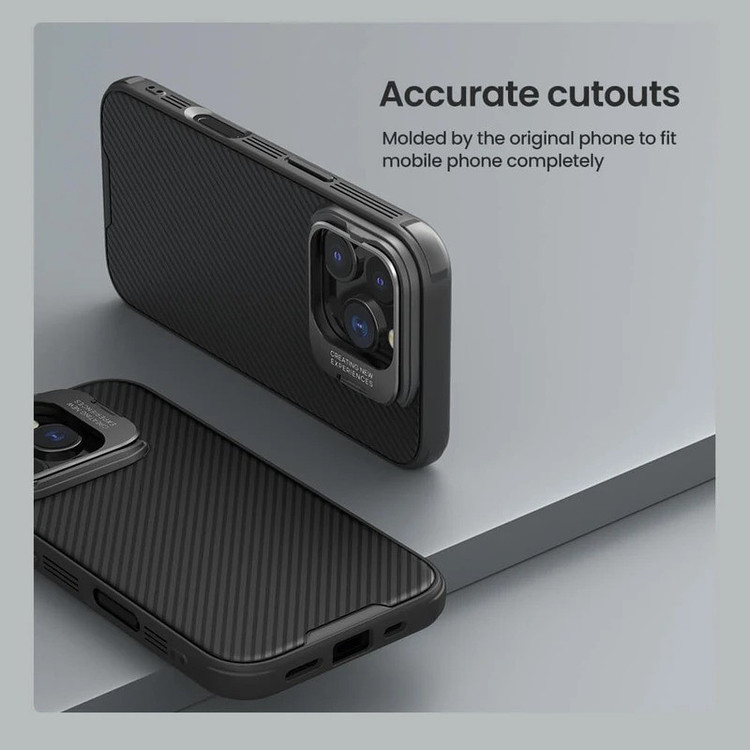 کاور نیلکین مدل Camshield Prop Magnetic Frame version مناسب برای گوشی موبایل اپل iPhone 16 Pro