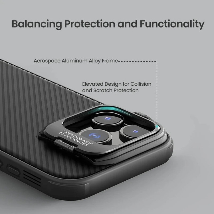 کاور نیلکین مدل Camshield Prop Magnetic Frame version مناسب برای گوشی موبایل اپل iPhone 16 Pro