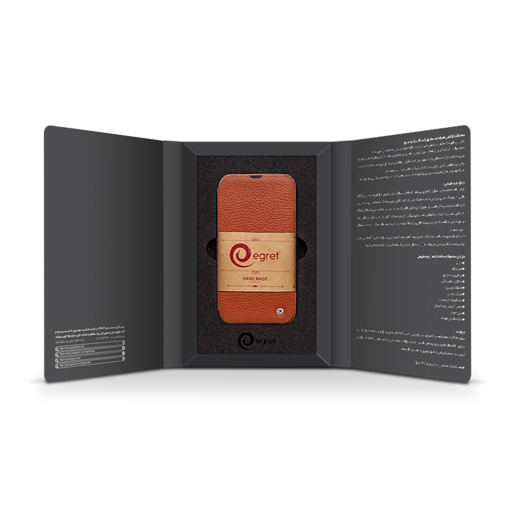 کیف کلاسوری اگرت مدل Floater چرمی مناسب برای گوشی موبایل اپل iPhone 13 Pro