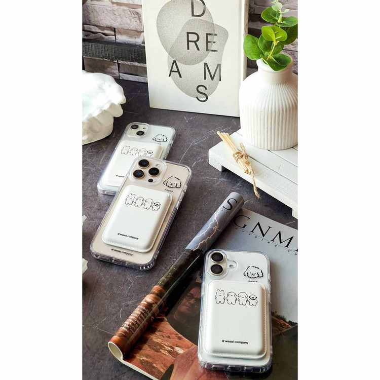 کاور طرح پودل مناسب برای گوشی موبایل اپل iPhone 15 pro max به همراه جاکارتی