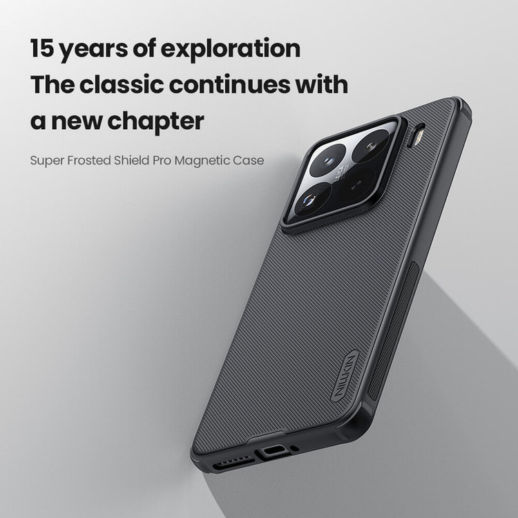 کاور نیلکین مدل Super Frosted Shield Pro Magnetic مناسب برای گوشی موبایل شیائومی Mi 15 Pro