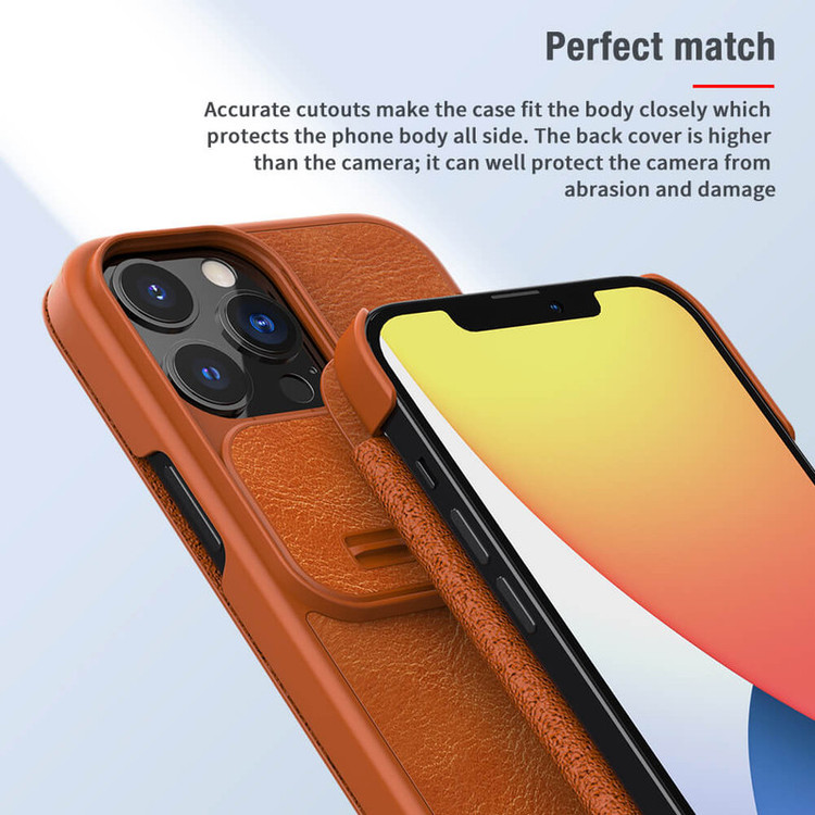 کیف کلاسوری نیلکین مدل Qin Pro مناسب برای گوشی موبایل اپل iPhone 13 Pro