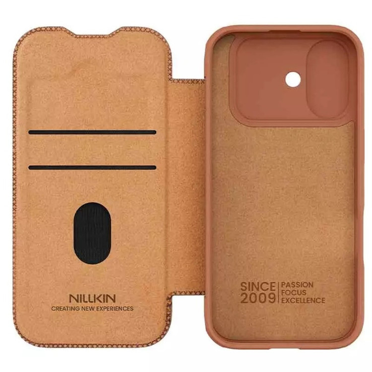 کیف کلاسوری نیلکین مدل Qin Pro Leather مناسب برای گوشی موبایل اپل iPhone 17