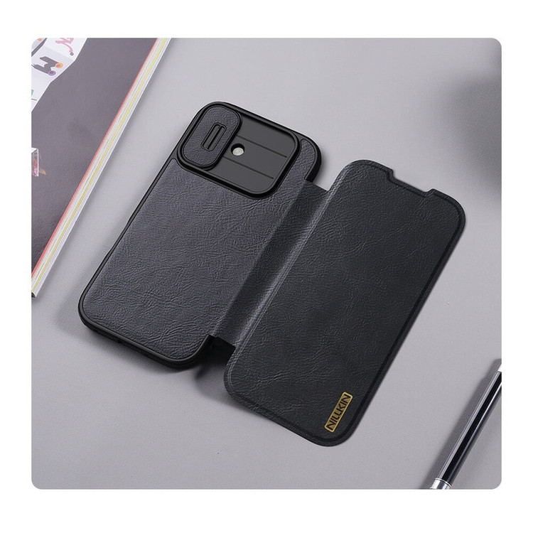 کیف کلاسوری نیلکین مدل Qin Pro Leather مناسب برای گوشی موبایل اپل iPhone 17